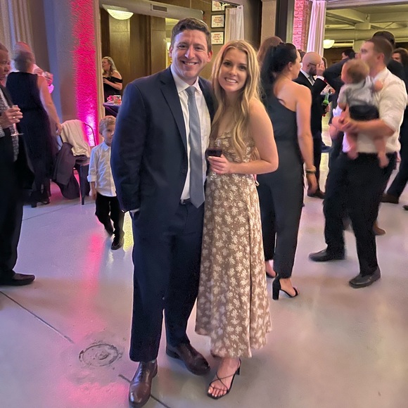 Lulu’s Picturesque Moments Brown Floral Print Strappy Maxi Dress - Picture 3 of 3